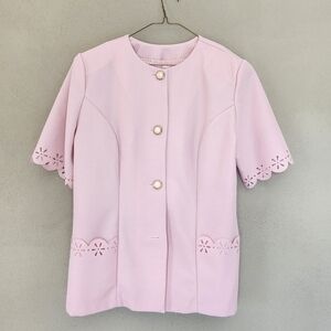 Elegant Pink Women's Skirt Set